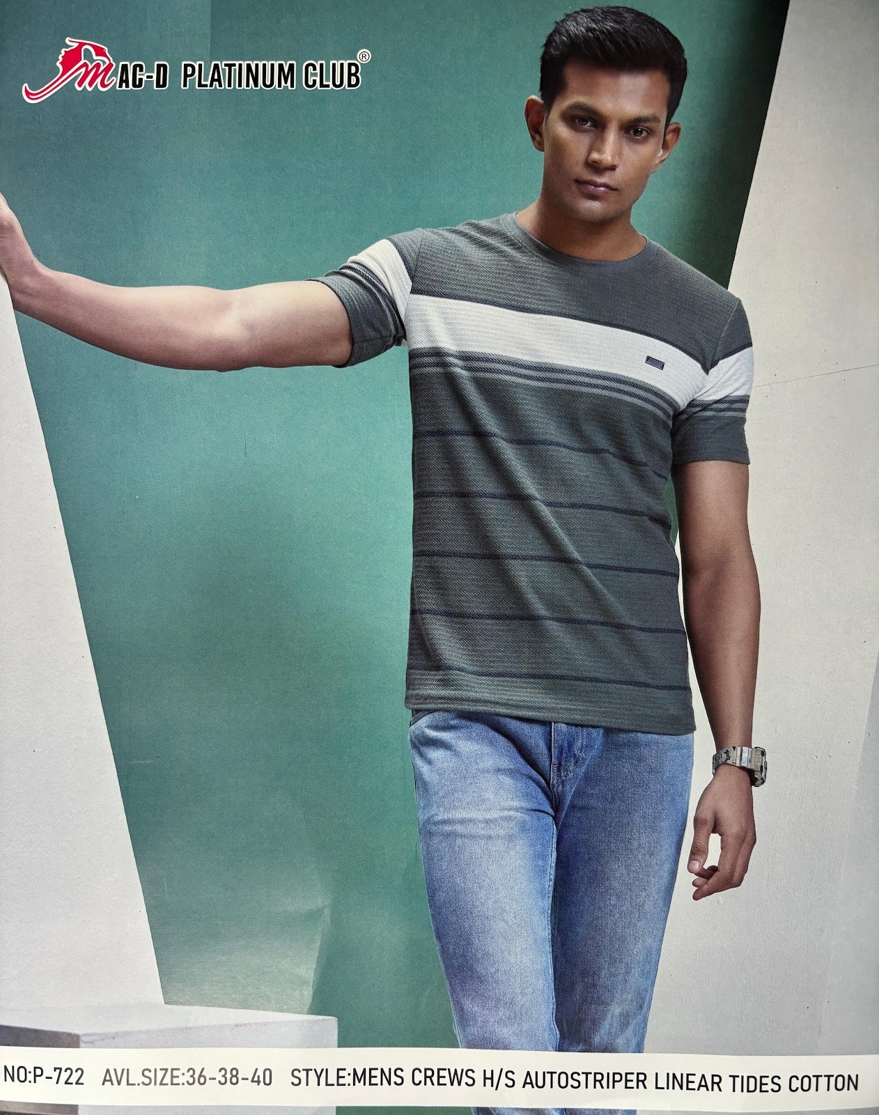 Cat 722 Mac D Auto Stripes Mens Tshirts Supplier India