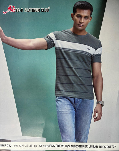 Cat 722 Mac D Auto Stripes Mens Tshirts Supplier India