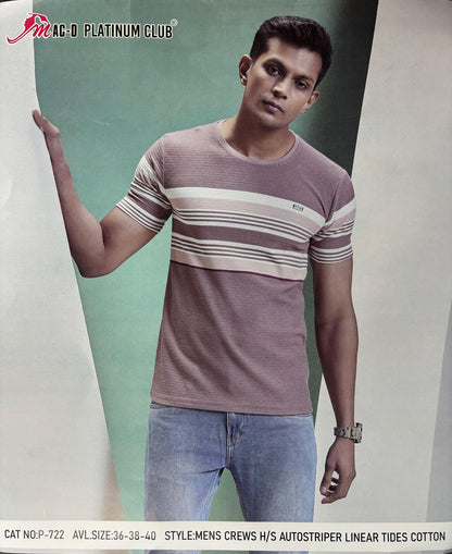 Cat 722 Mac D Auto Stripes Mens Tshirts Supplier India