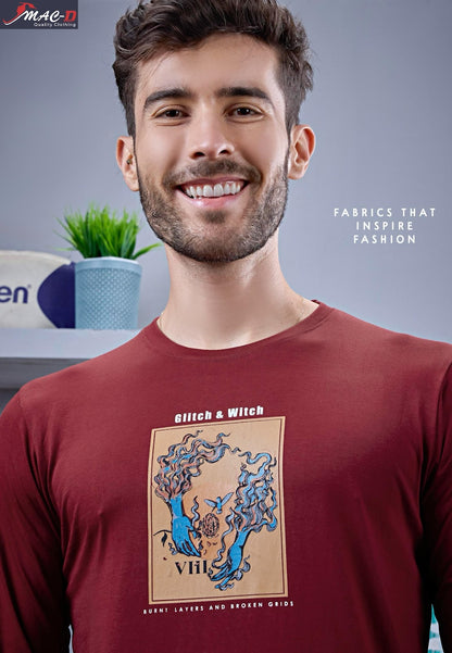 Cat 7310 Mac D Cotton Mens Tshirts Wholesaler Gujarat