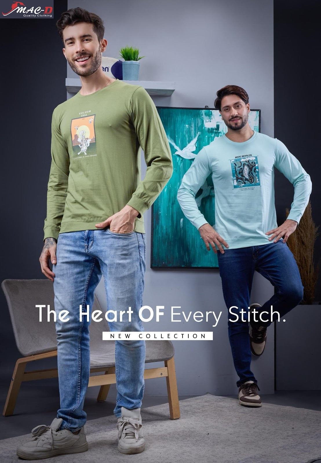 Cat 7310 Mac D Cotton Mens Tshirts Wholesaler Gujarat