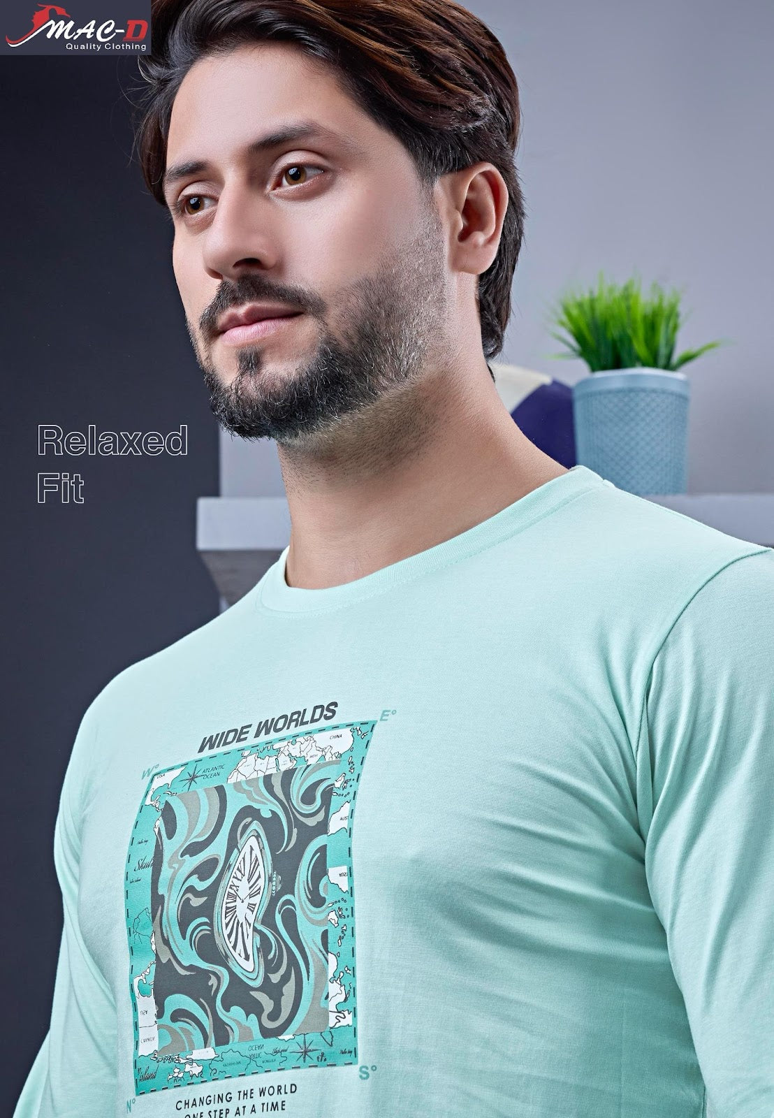 Cat 7310 Mac D Cotton Mens Tshirts Wholesaler Gujarat