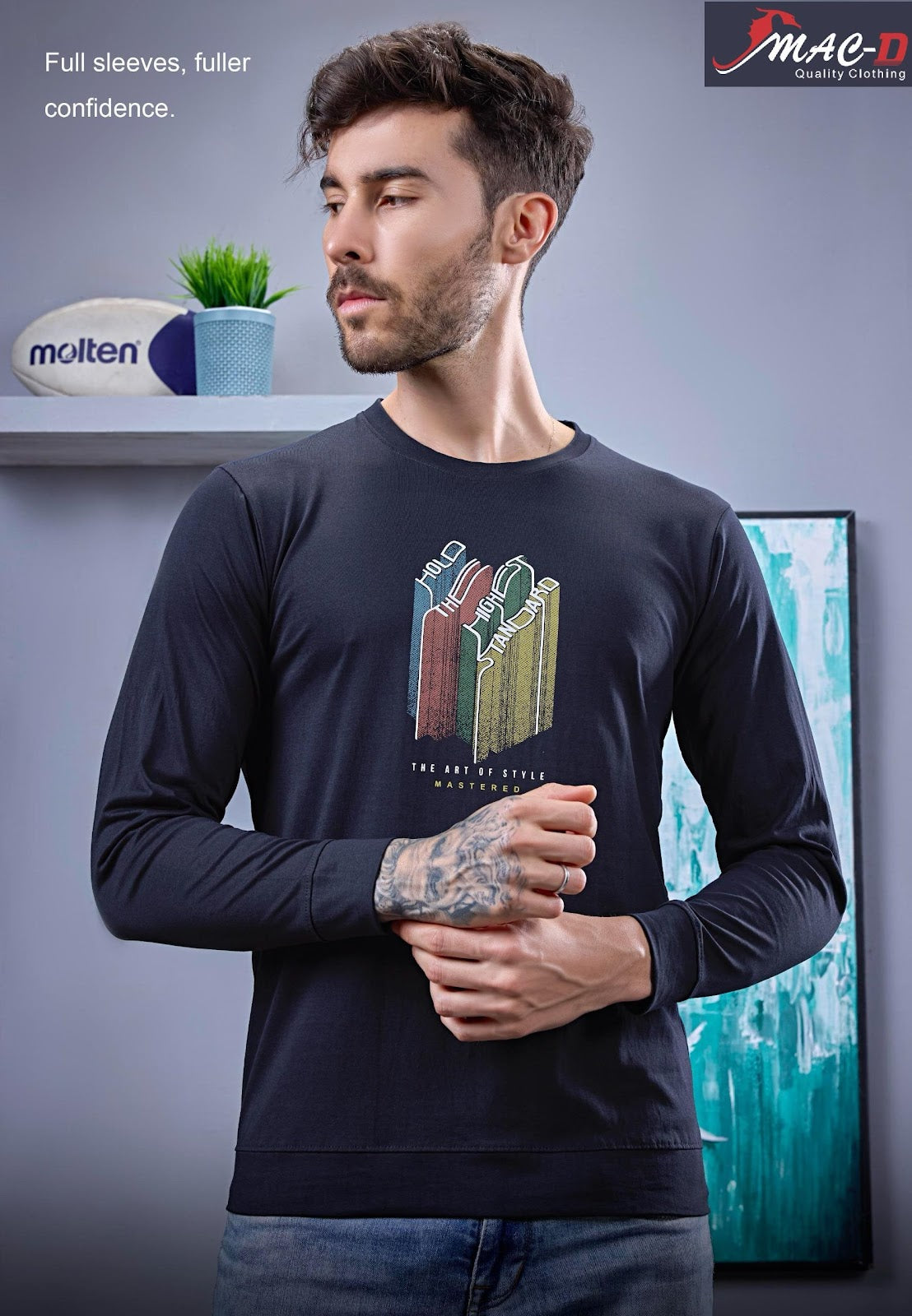 Cat 7310 Mac D Cotton Mens Tshirts Wholesaler Gujarat