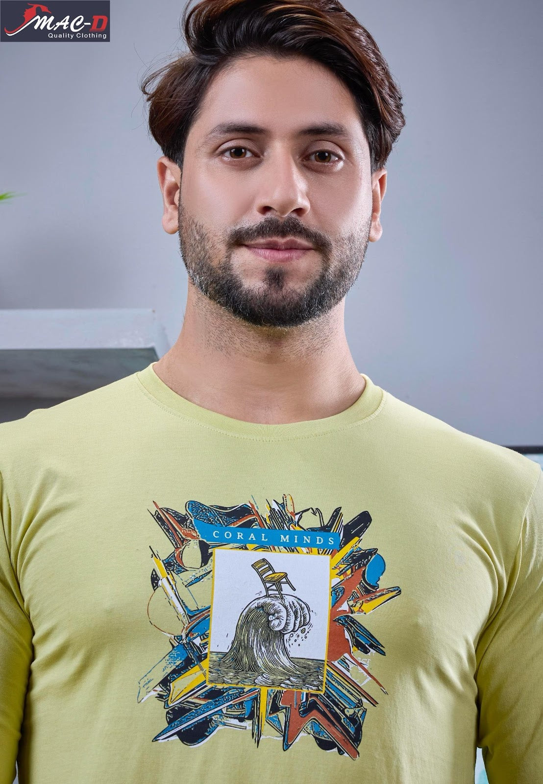 Cat 7310 Mac D Cotton Mens Tshirts Wholesaler Gujarat
