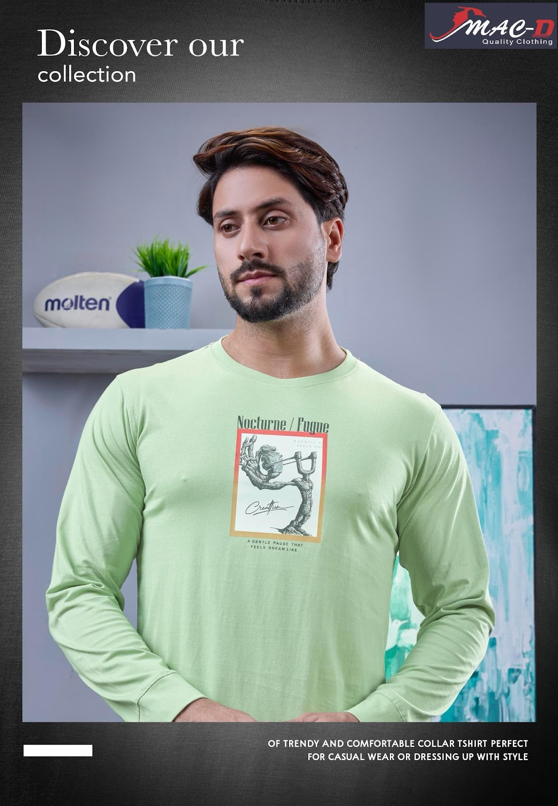 Cat 7310 Mac D Cotton Mens Tshirts Wholesaler Gujarat