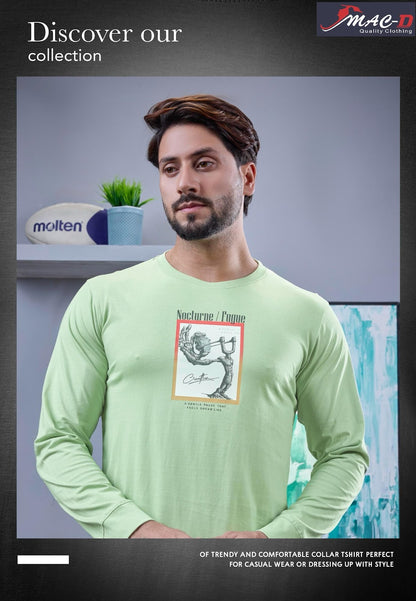 Cat 7310 Mac D Cotton Mens Tshirts Wholesaler Gujarat