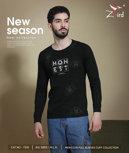 Cat 7335 Z Bird Cotton Mens Tshirts Wholesale Price