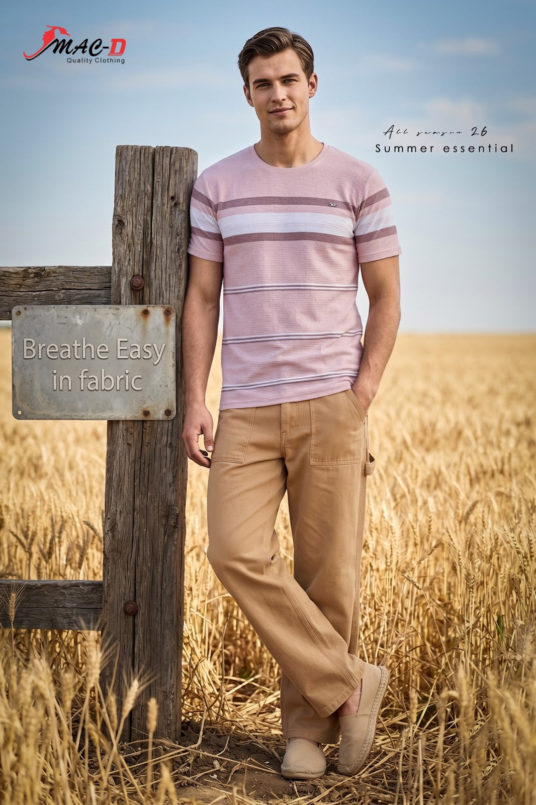 Cat 996 Mac D Auto Striped Mens Tshirts Wholesaler Ahmedabad