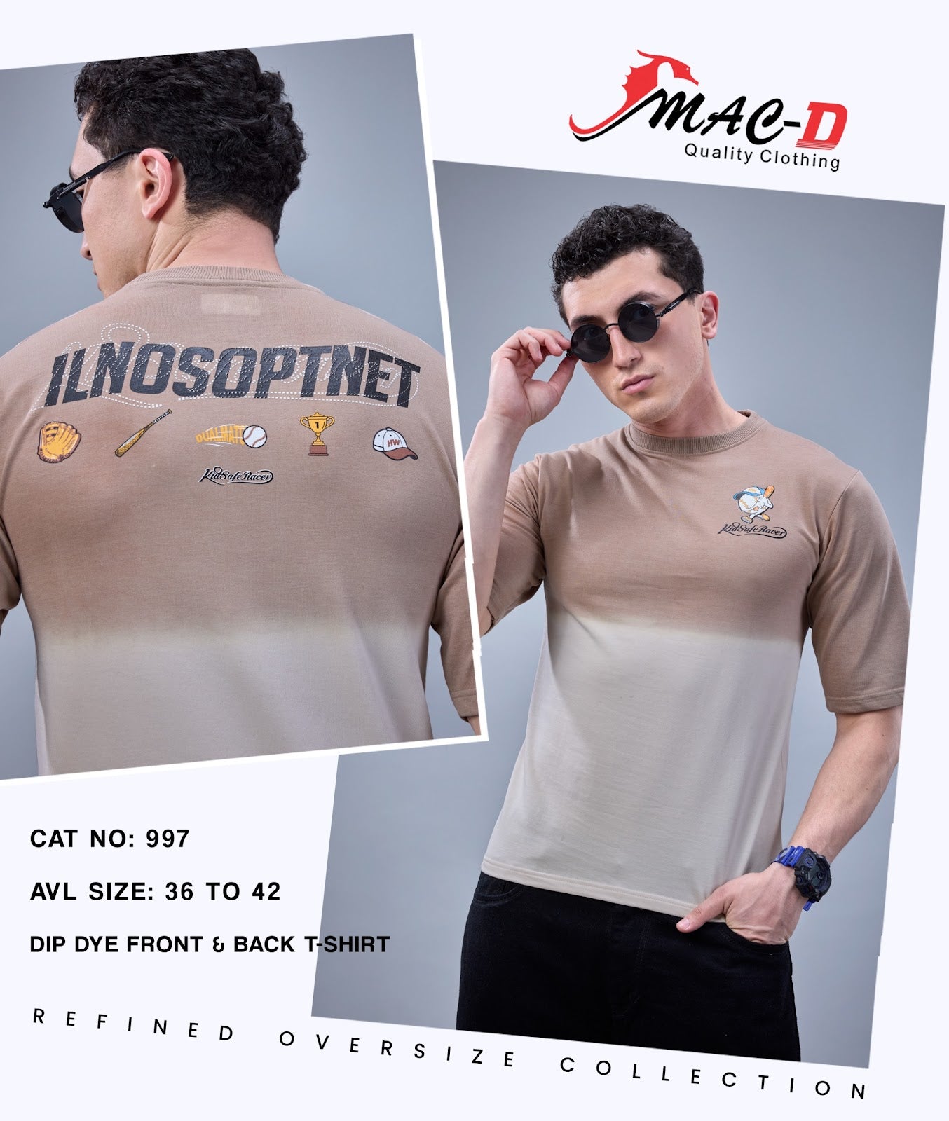 Cat 997 Mac D Cotton Looper Mens Tshirts Manufacturer India