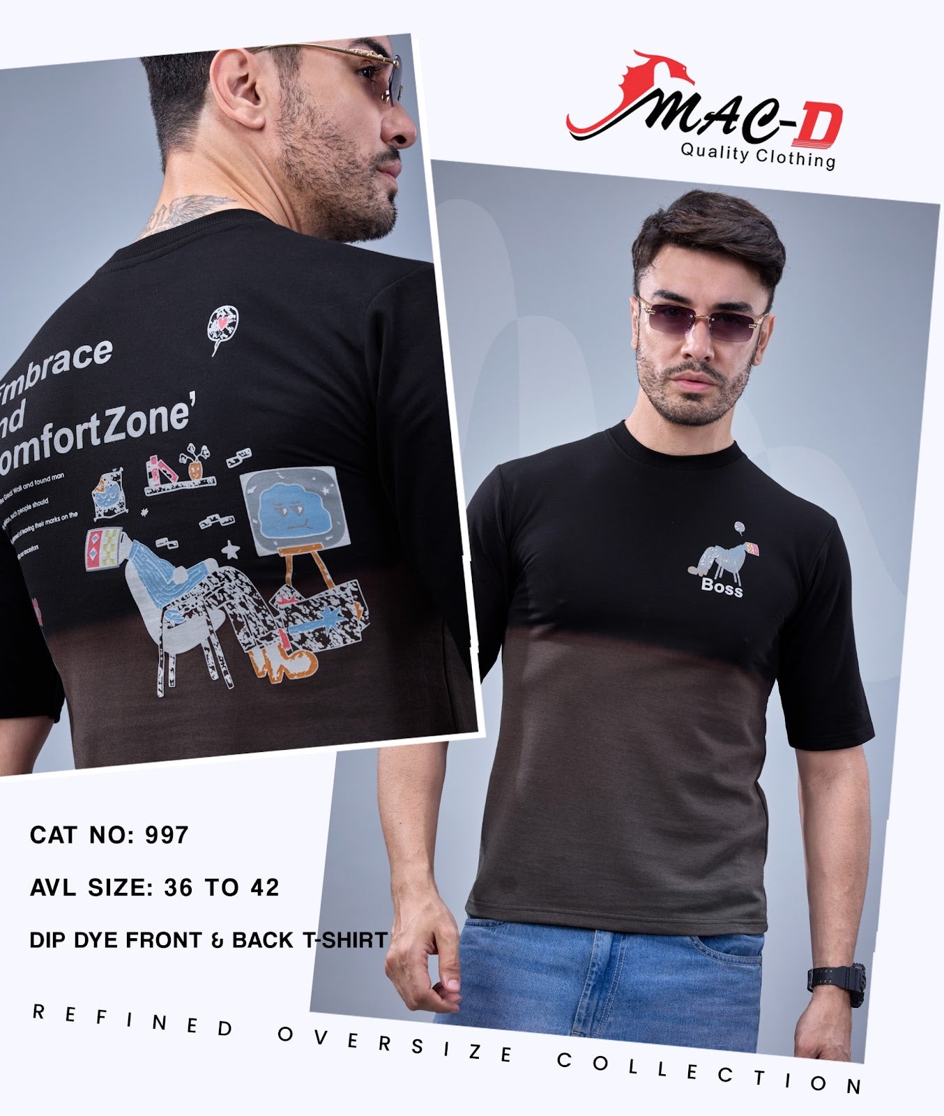 Cat 997 Mac D Cotton Looper Mens Tshirts Manufacturer India