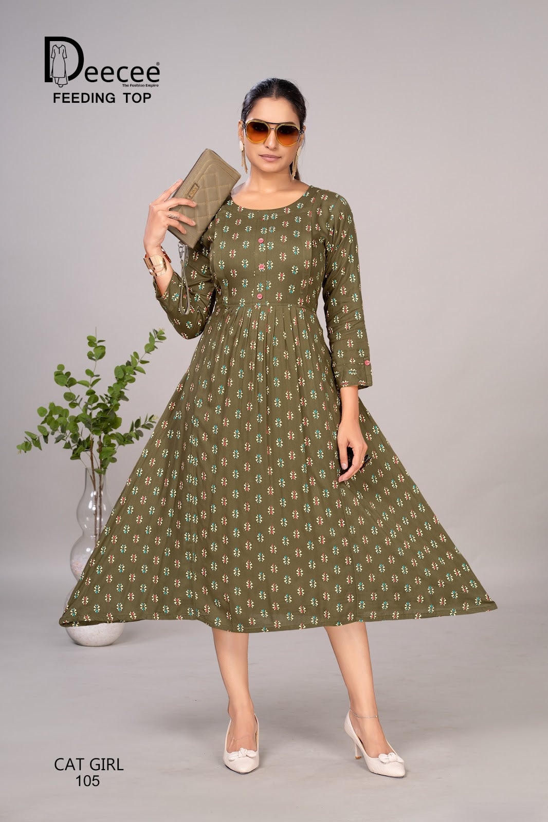 Cat Girl Deecee Rayon Feeding Kurtis Supplier