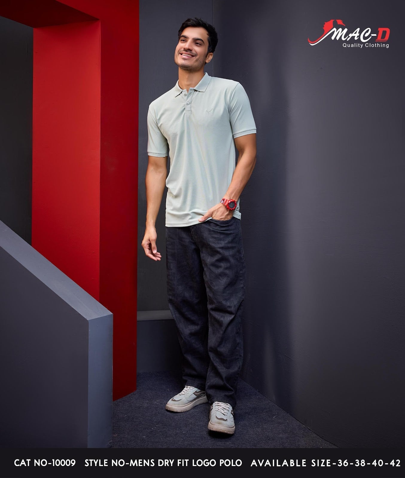 Cat No 10009 Mac D Dry Fit Mens Tshirts Wholesaler