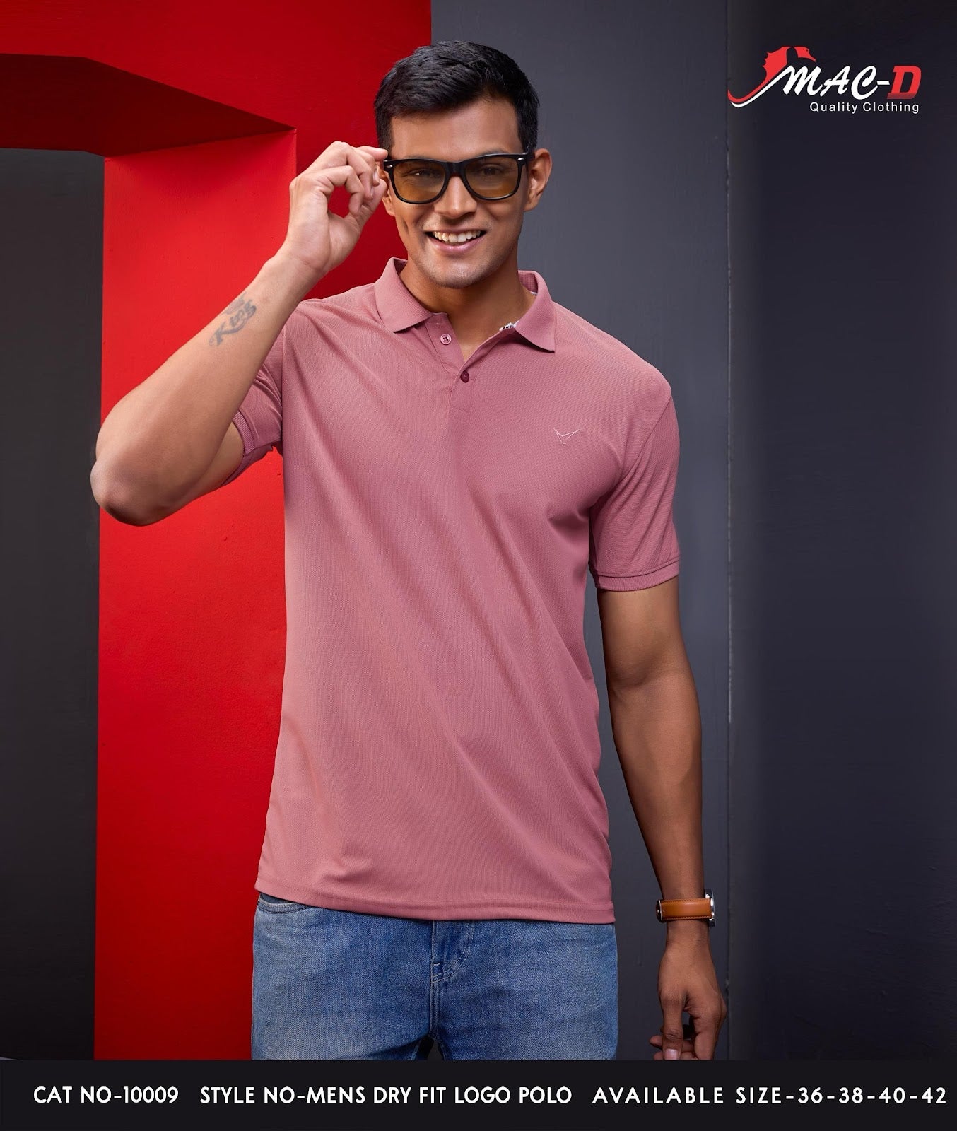 Cat No 10009 Mac D Dry Fit Mens Tshirts Wholesaler