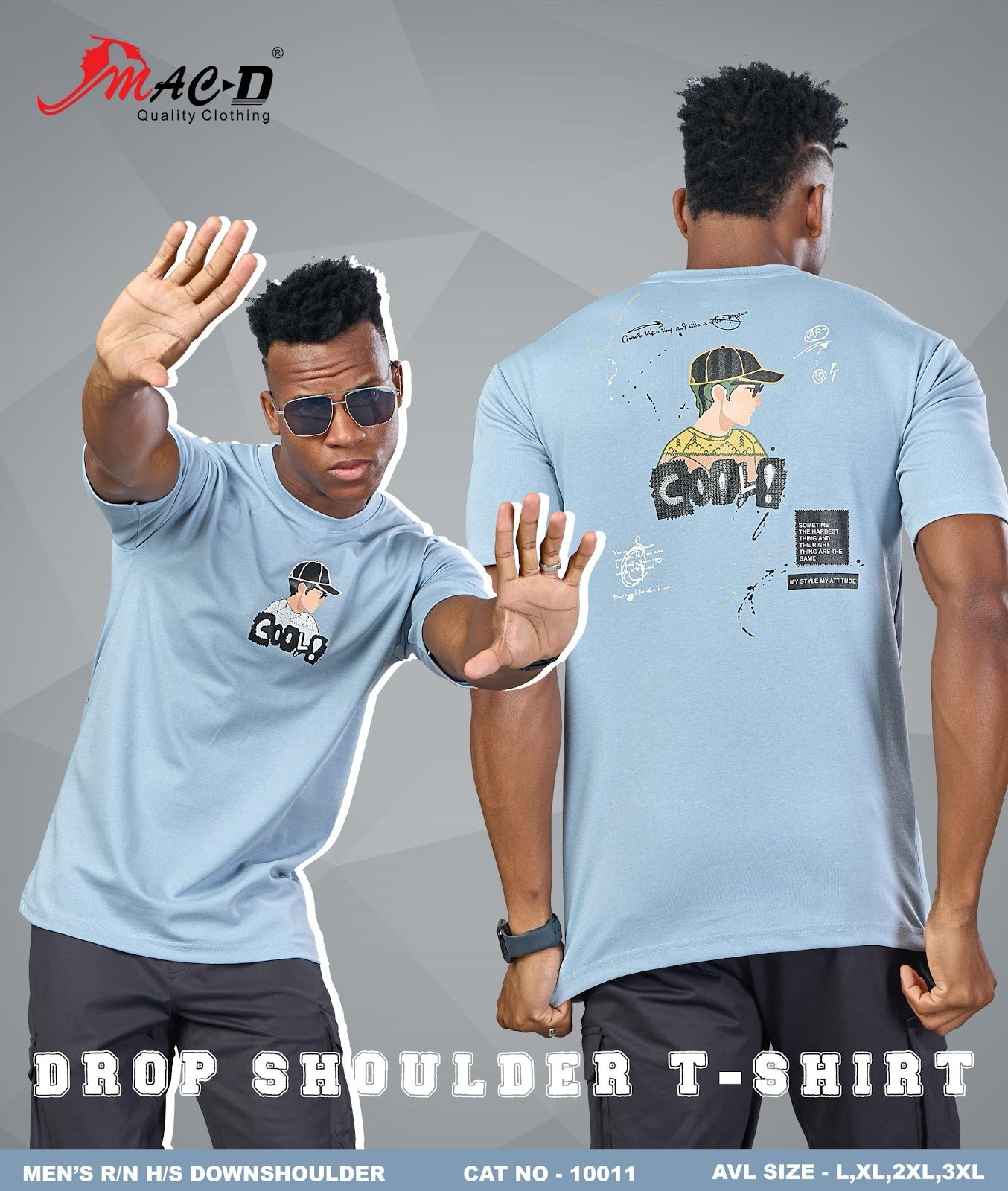 Cat No 10011 Mac D Cotton Mens Tshirts Wholesaler Gujarat