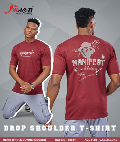 Cat No 10011 Mac D Cotton Mens Tshirts Wholesaler Gujarat