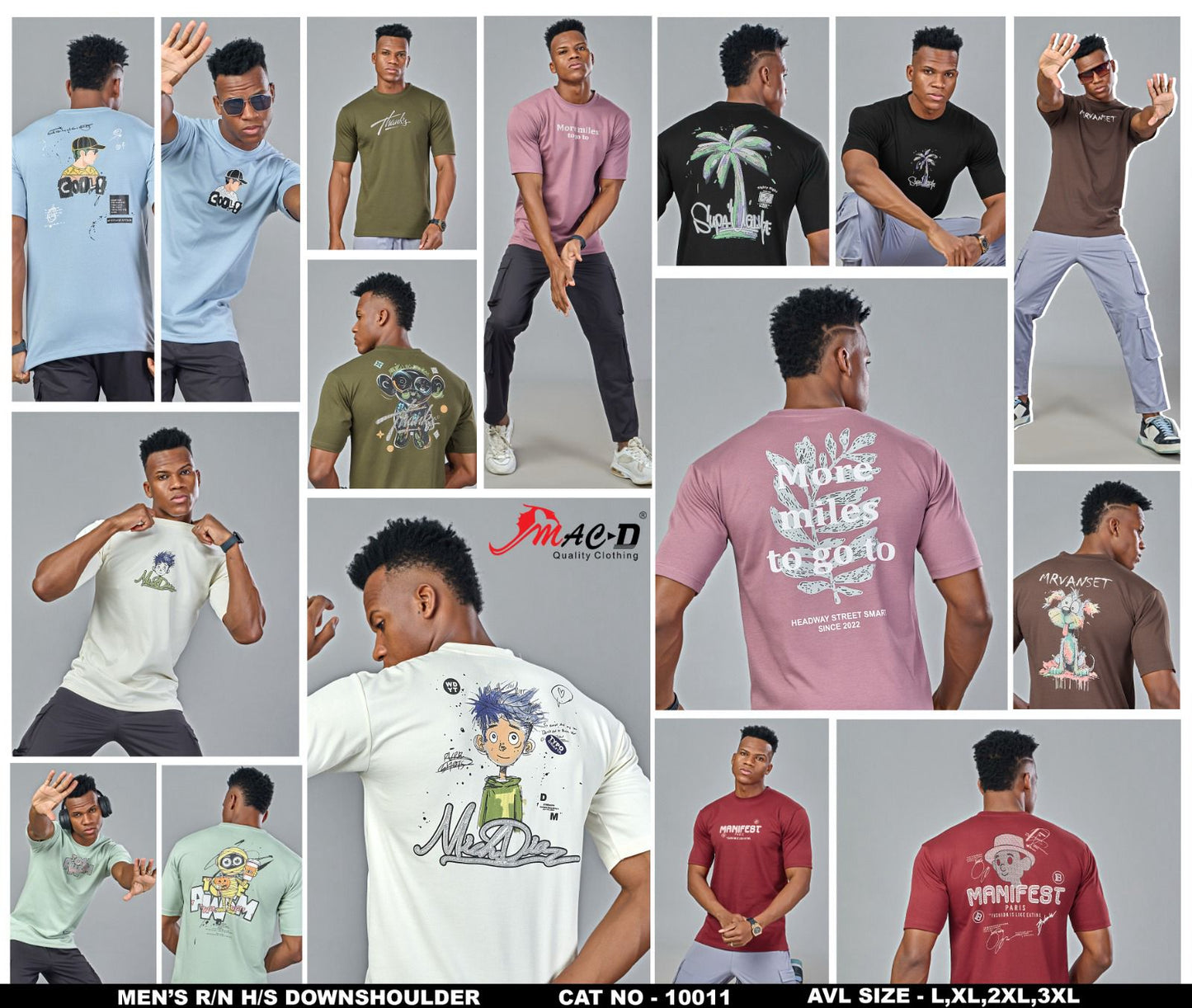 Cat No 10011 Mac D Cotton Mens Tshirts Wholesaler Gujarat