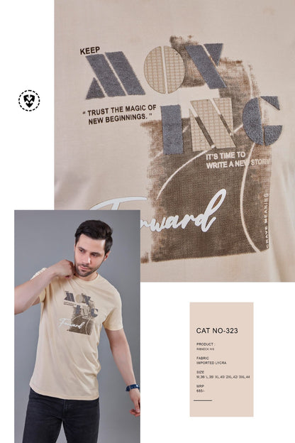Cat No 323 Print Purple Haze Imported Mens Tshirts Supplier Ahmedabad