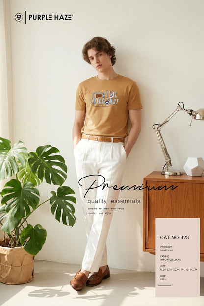 Cat No 323 Print Purple Haze Imported Mens Tshirts Supplier Ahmedabad