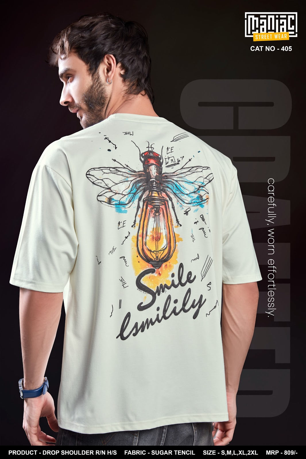 Cat No 405 Maniac Tencil Mens Tshirts Supplier India