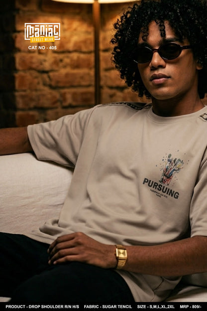 Cat No 405 Maniac Tencil Mens Tshirts Supplier India