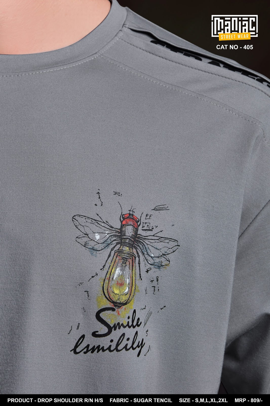 Cat No 405 Maniac Tencil Mens Tshirts Supplier India