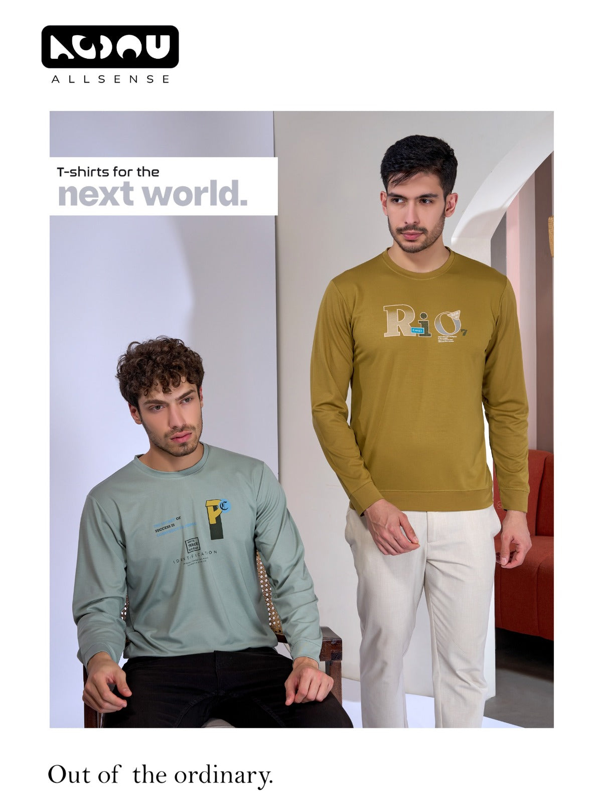 Cat No 428 Allsense Tencil Mens Tshirts Supplier India