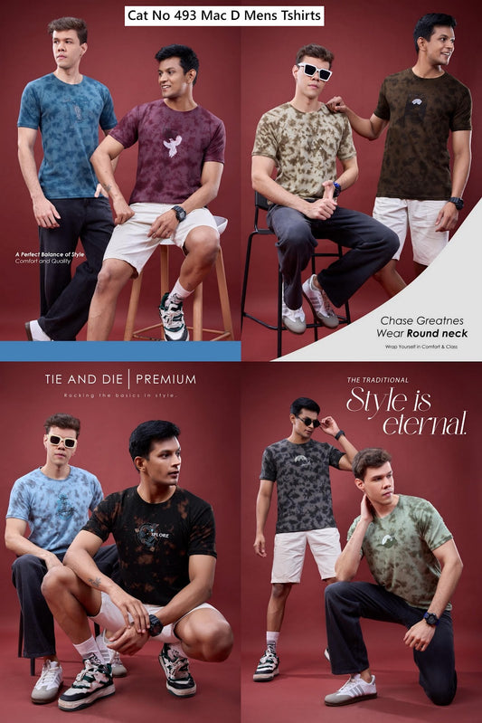 Cat No 493 Mac D Cotton Mens Tshirts Exporter Ahmedabad