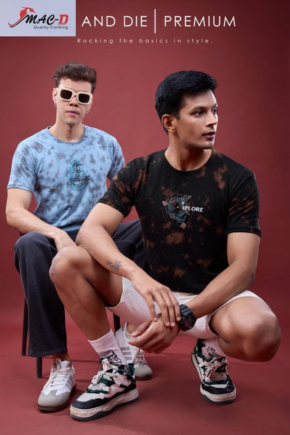 Cat No 493 Mac D Cotton Mens Tshirts Exporter Ahmedabad