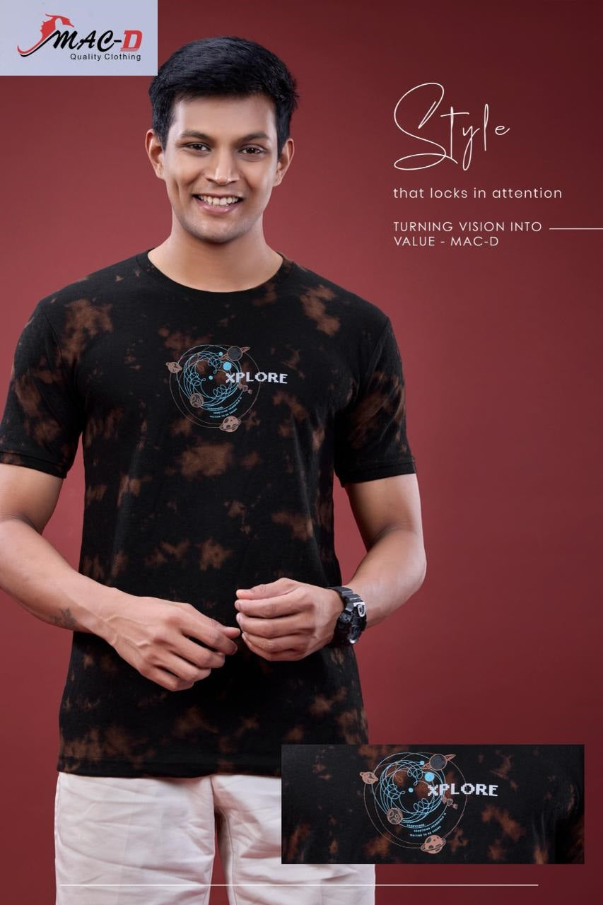 Cat No 493 Mac D Cotton Mens Tshirts Exporter Ahmedabad