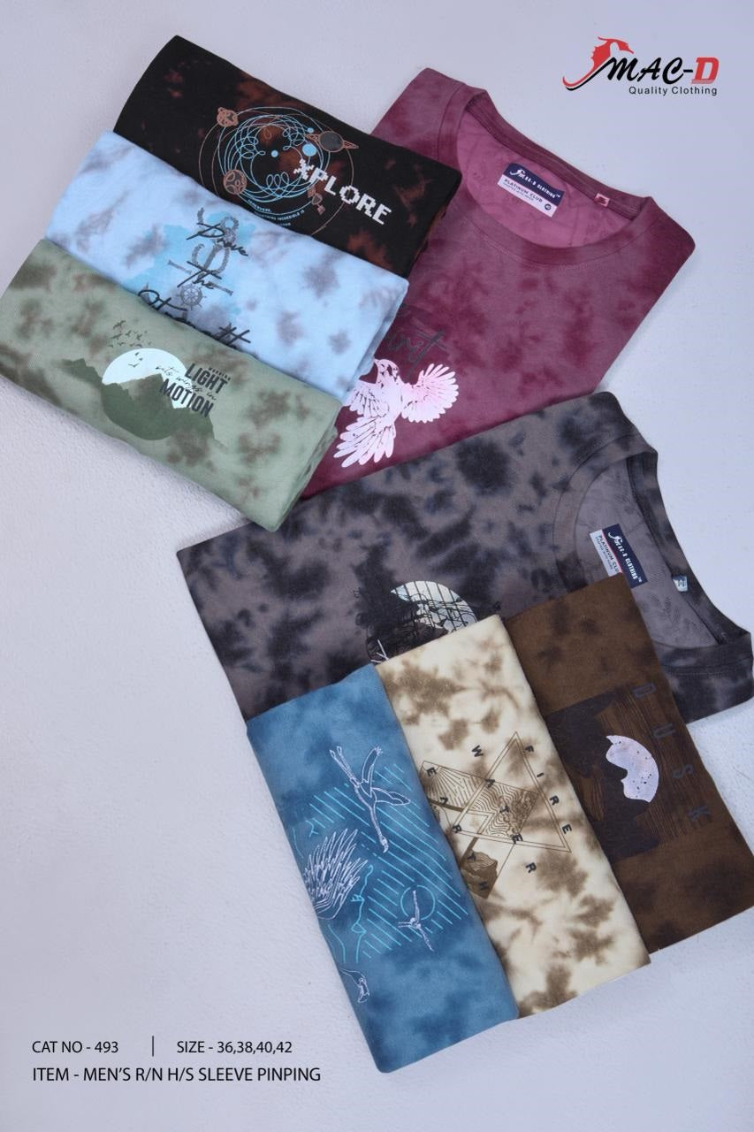 Cat No 493 Mac D Cotton Mens Tshirts Exporter Ahmedabad