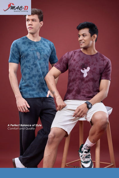 Cat No 493 Mac D Cotton Mens Tshirts Exporter Ahmedabad