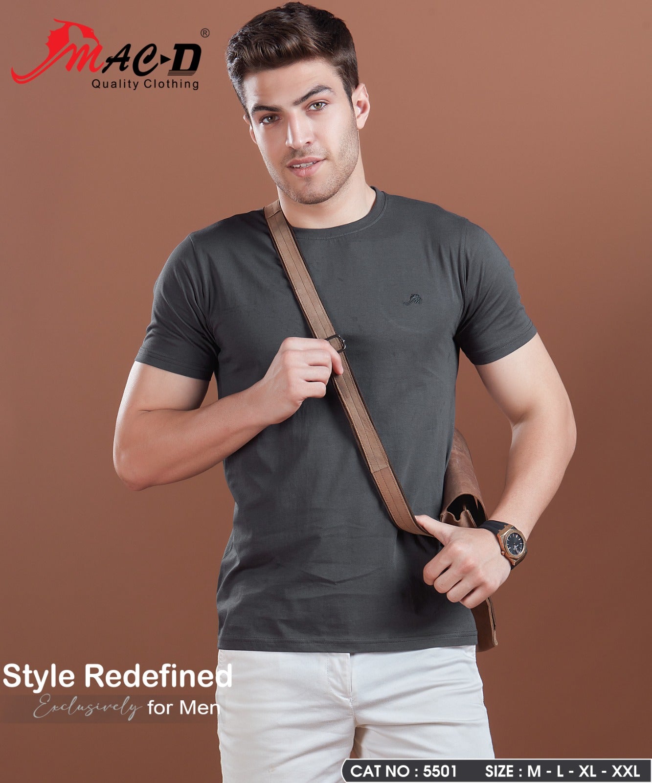 Cat No 5501 Mac D Cotton Mens Tshirts Exporter India