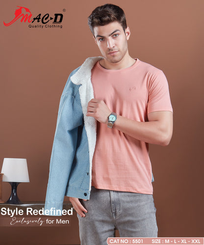 Cat No 5501 Mac D Cotton Mens Tshirts Exporter India