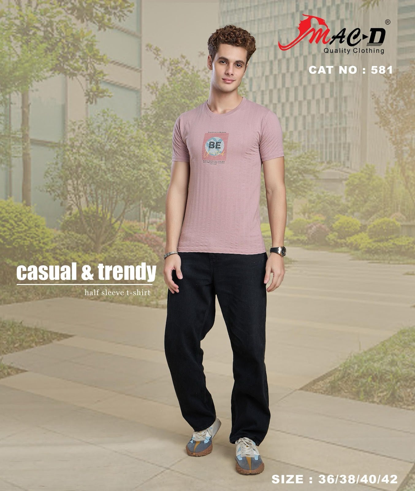 Cat No 581 Mac D Cotton Mens Tshirts Wholesale