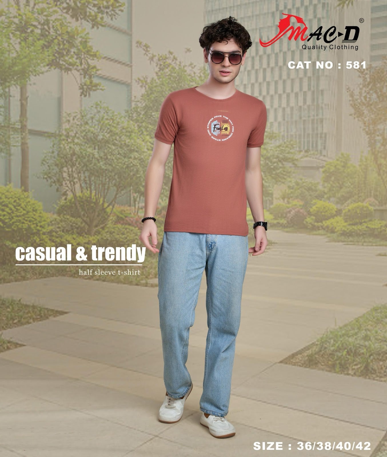 Cat No 581 Mac D Cotton Mens Tshirts Wholesale