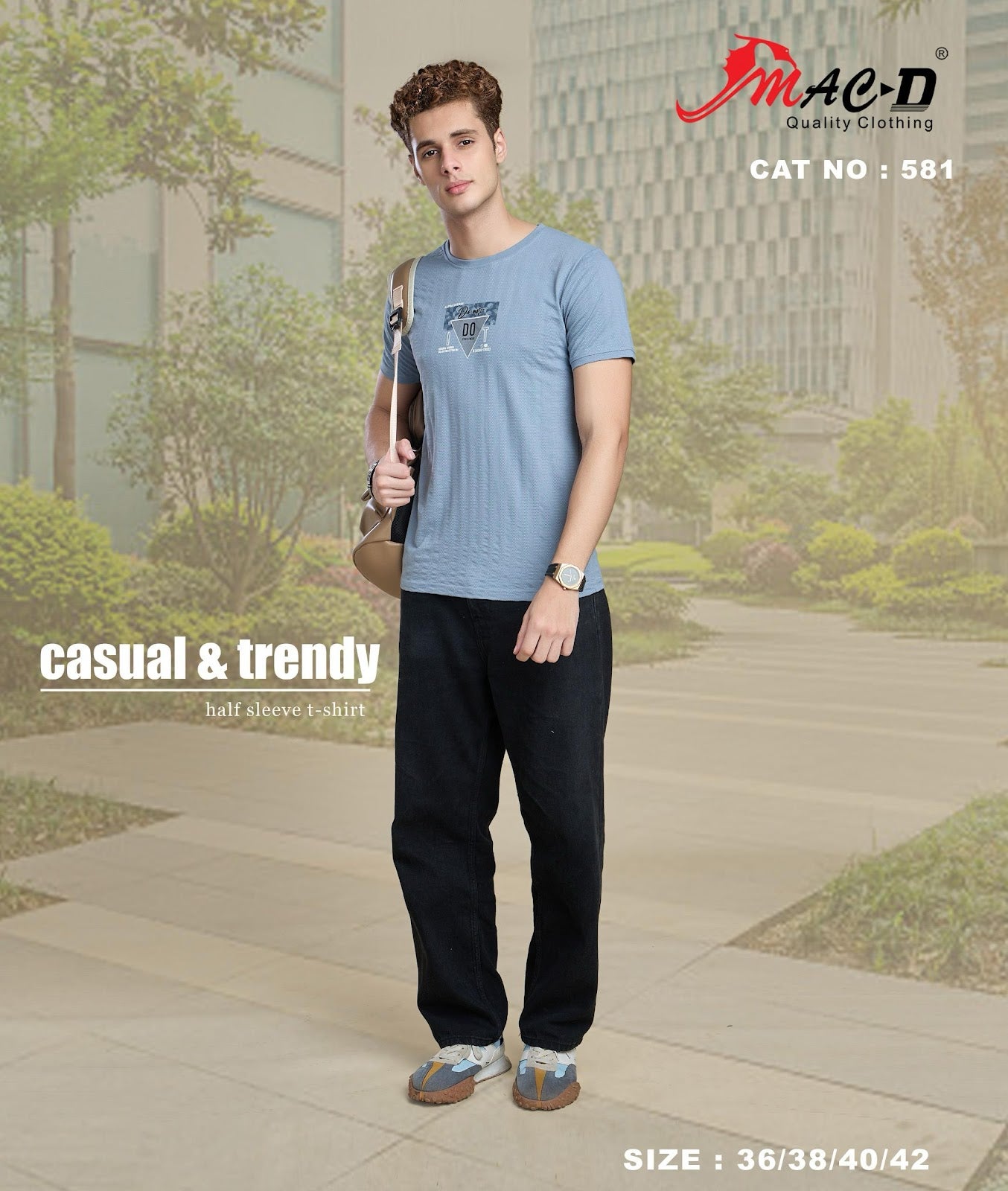 Cat No 581 Mac D Cotton Mens Tshirts Wholesale