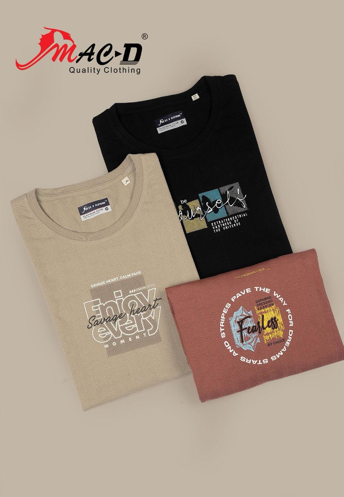 Cat No 581 Mac D Cotton Mens Tshirts Wholesale