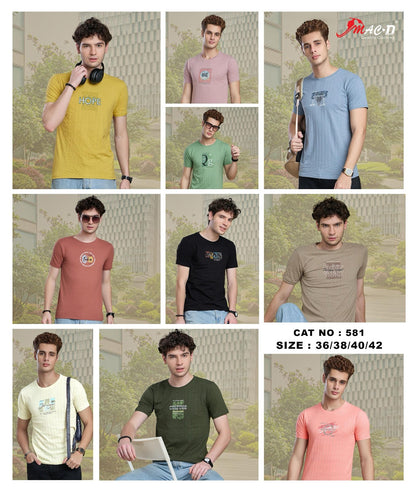 Cat No 581 Mac D Cotton Mens Tshirts Wholesale