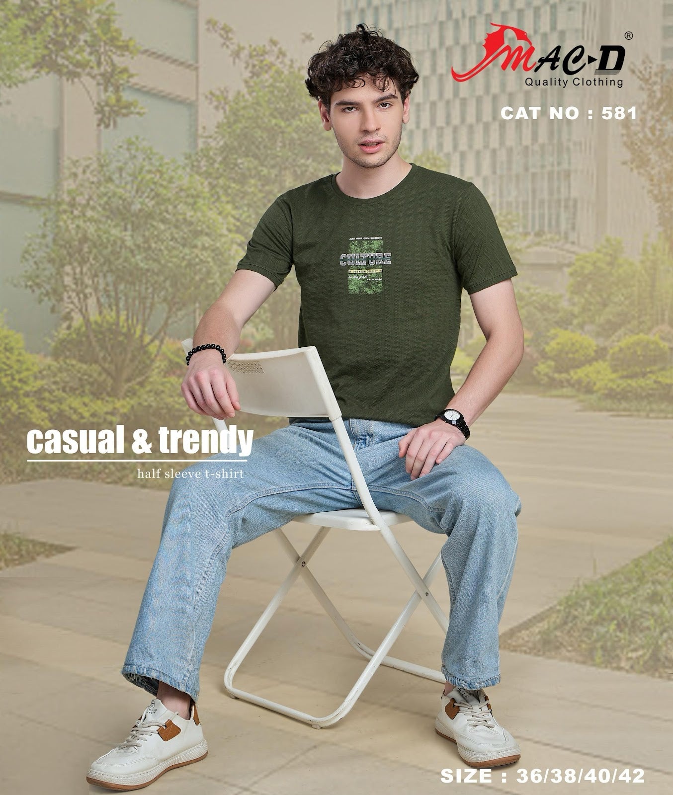 Cat No 581 Mac D Cotton Mens Tshirts Wholesale