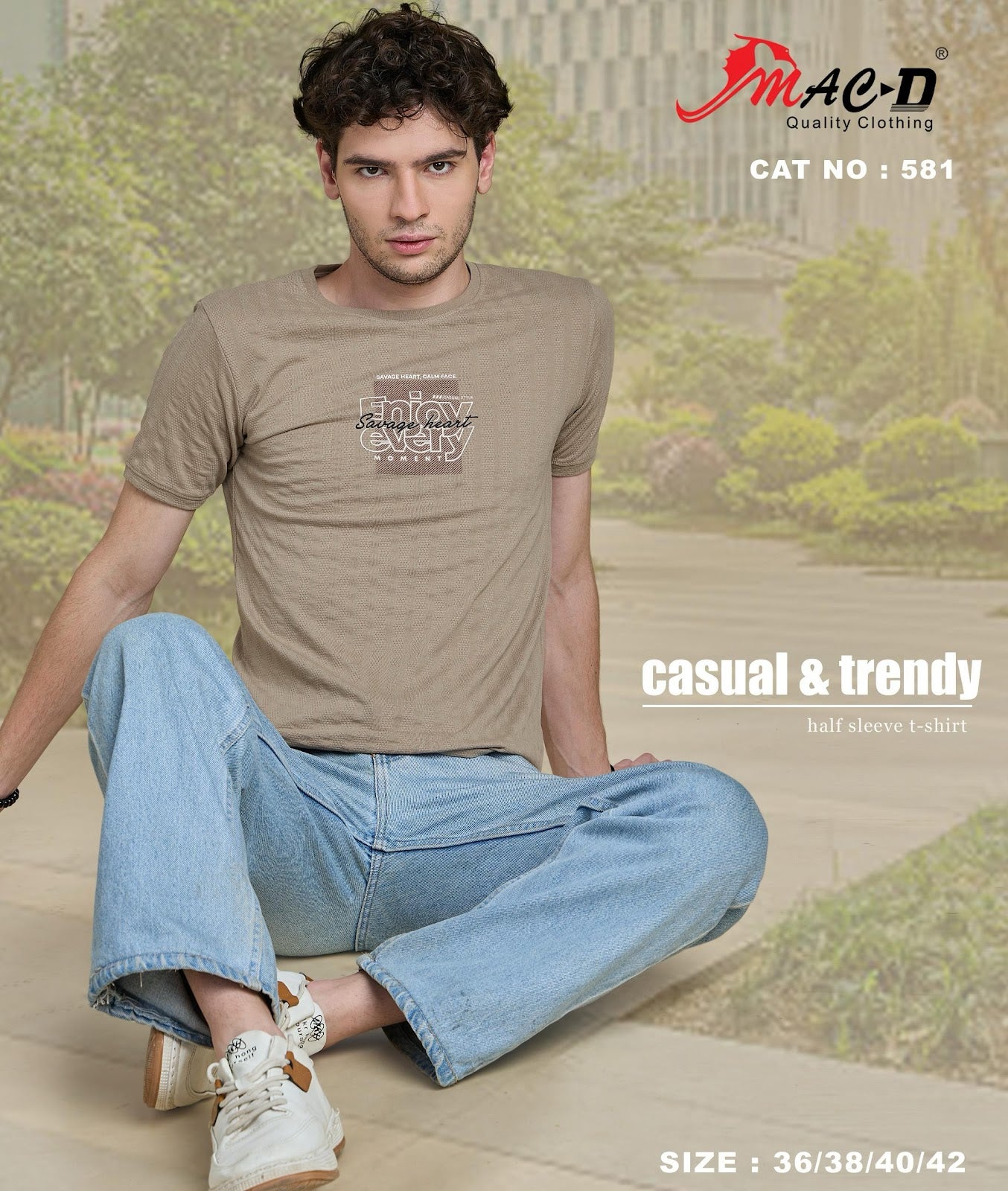 Cat No 581 Mac D Cotton Mens Tshirts Wholesale