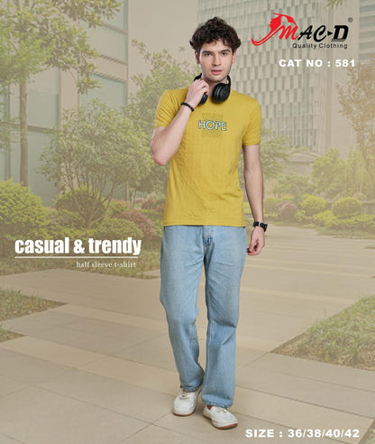 Cat No 581 Mac D Cotton Mens Tshirts Wholesale
