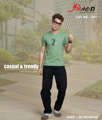 Cat No 581 Mac D Cotton Mens Tshirts Wholesale
