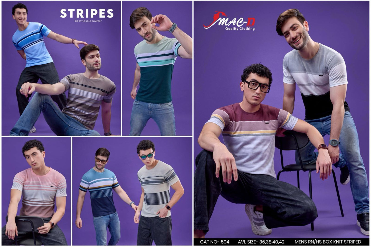 Cat No 594 Mac D Knit Mens Tshirts Wholesaler Ahmedabad
