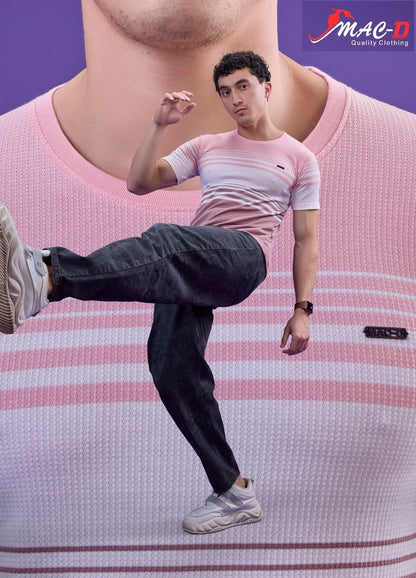 Cat No 594 Mac D Knit Mens Tshirts Wholesaler Ahmedabad