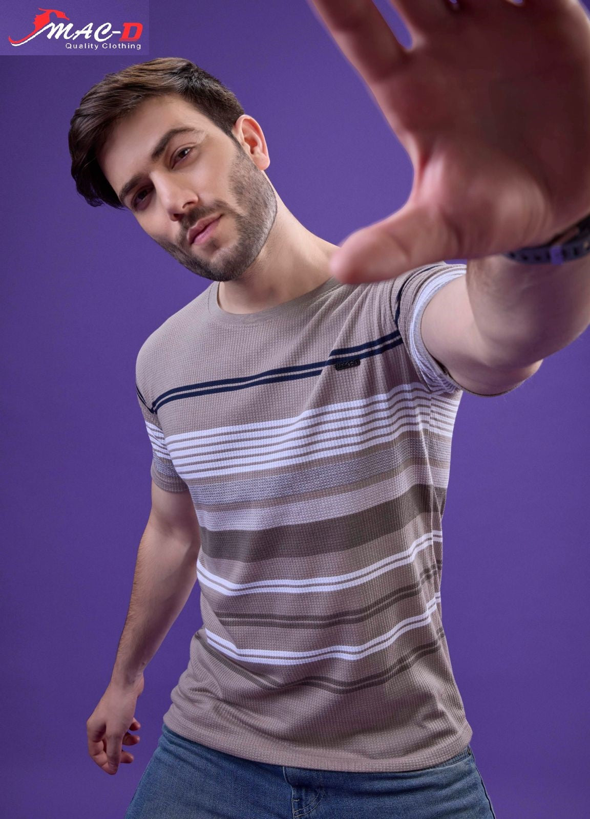 Cat No 594 Mac D Knit Mens Tshirts Wholesaler Ahmedabad