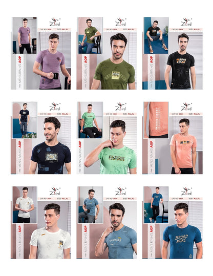Cat No 6023 Z Bird Cotton Mens Tshirts Exporter India