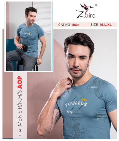 Cat No 6023 Z Bird Cotton Mens Tshirts Exporter India