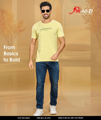Cat No 6036 Mac D Cotton Mens Tshirts Wholesale