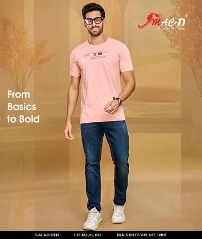 Cat No 6036 Mac D Cotton Mens Tshirts Wholesale