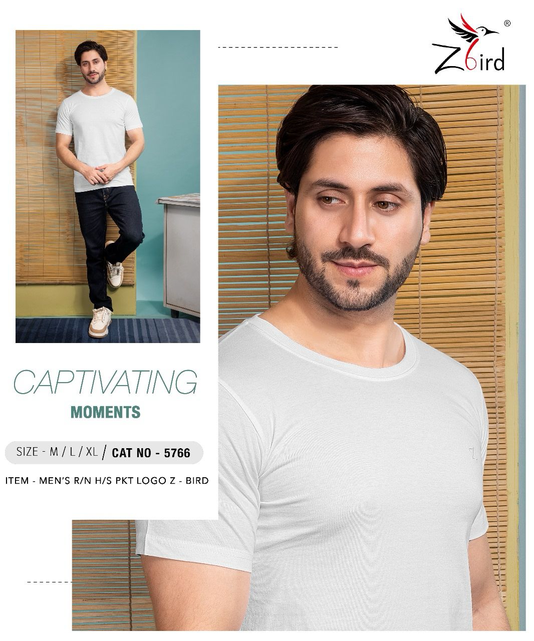 Cat No 6043 Z Bird Cotton Mens Tshirts Manufacturer India